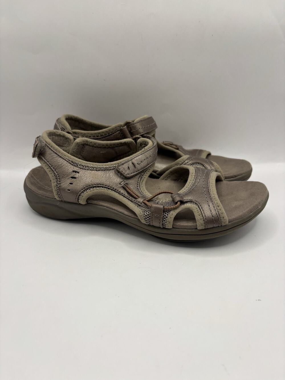 Clarks Slingback Sport Metallic Sandals Women Size 7